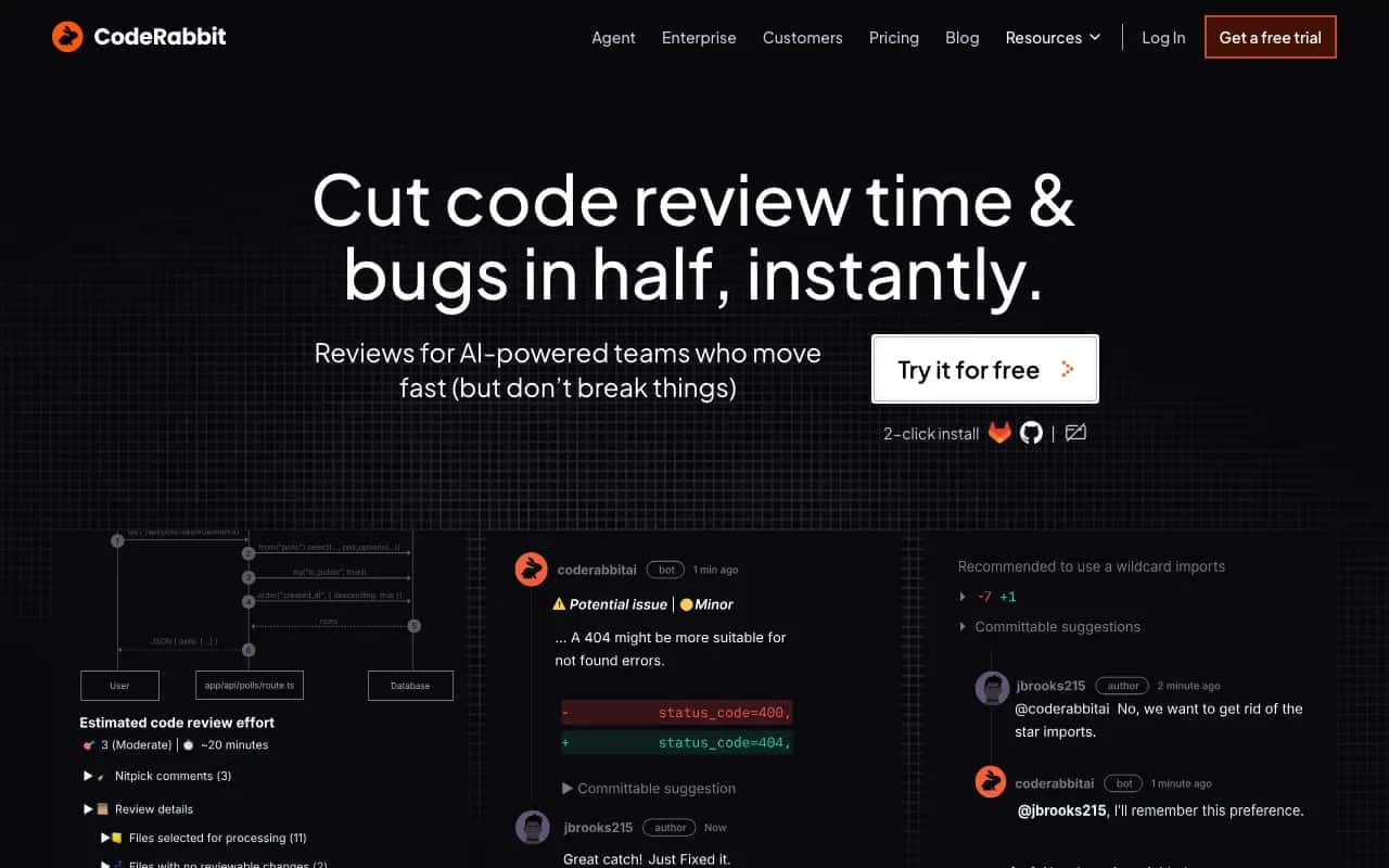 CodeRabbit website