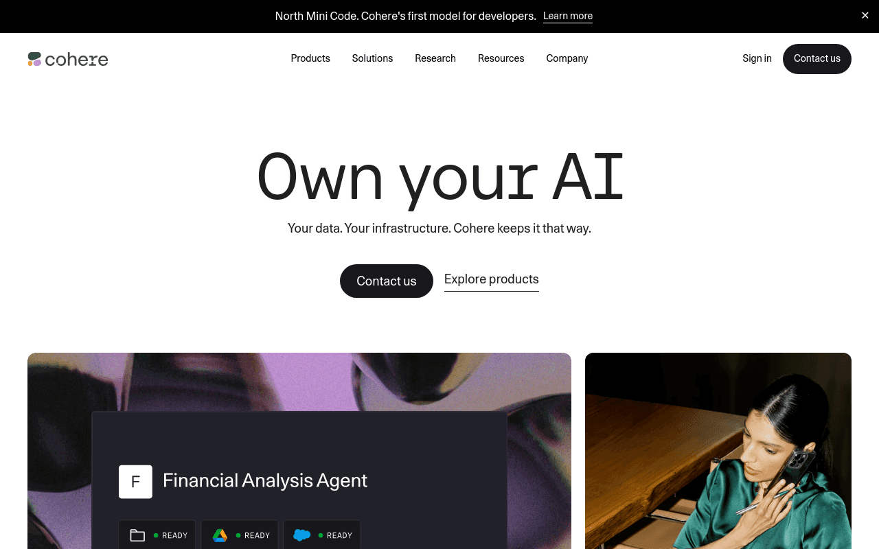 Cohere website