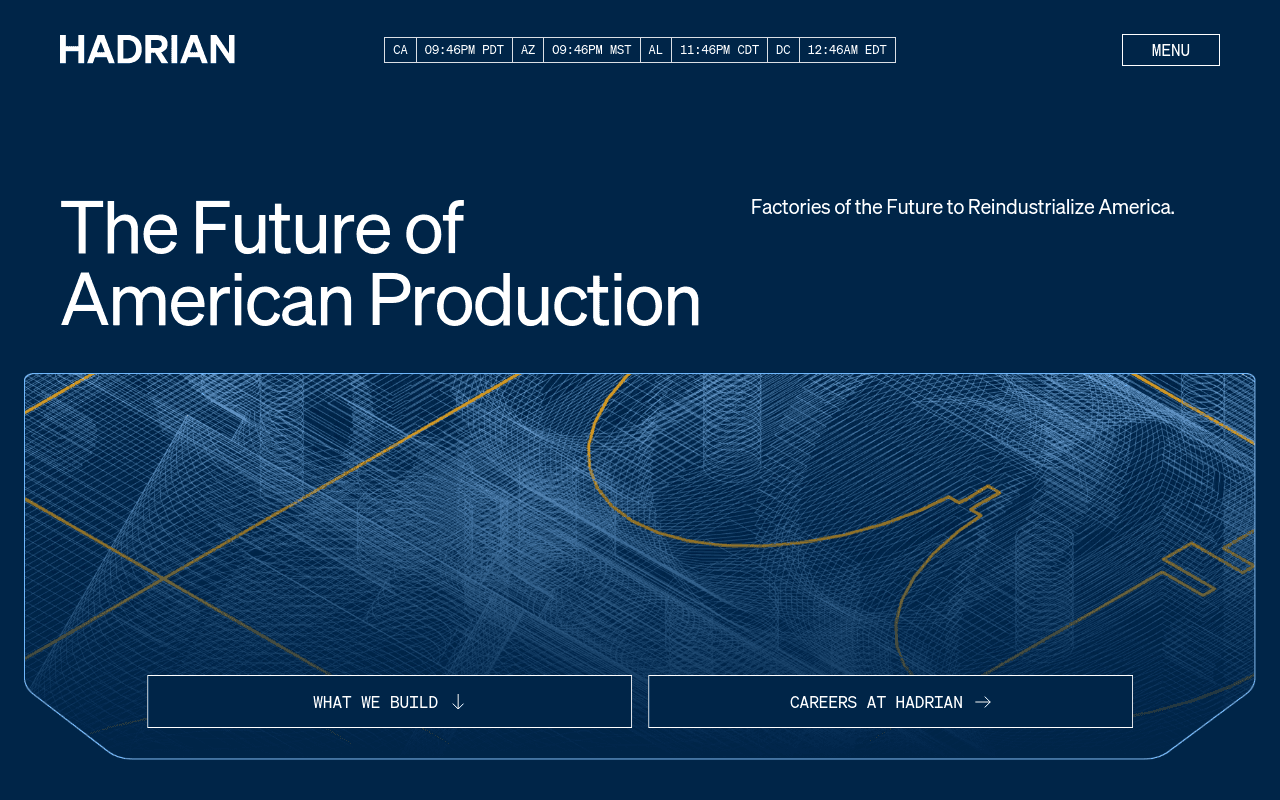 Hadrian Automation website