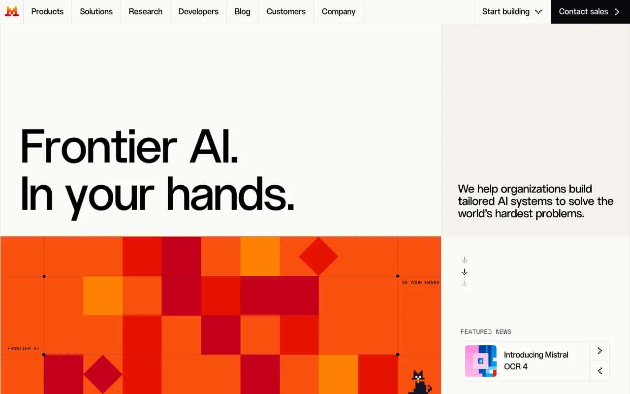 Mistral website
