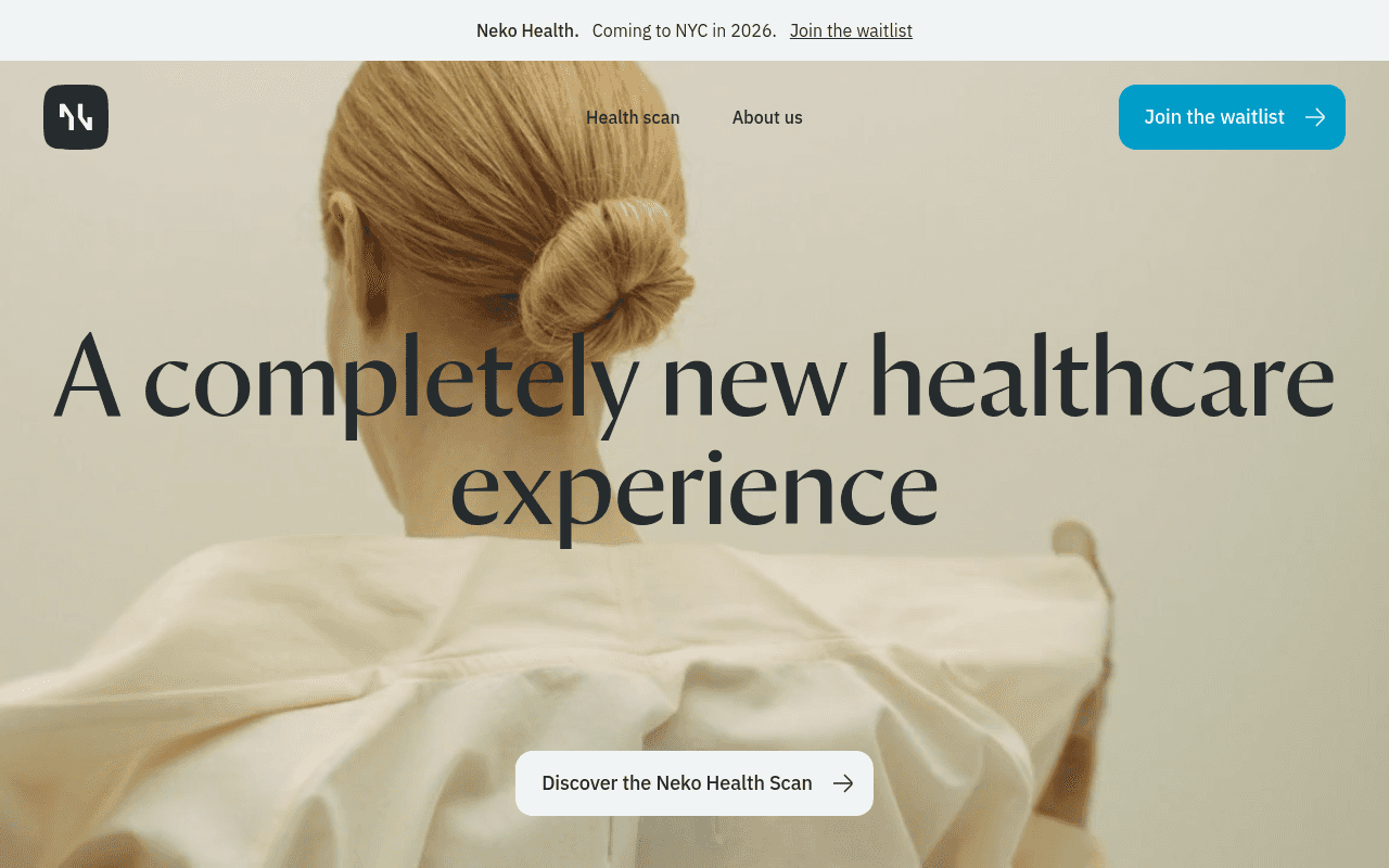 Neko Health website