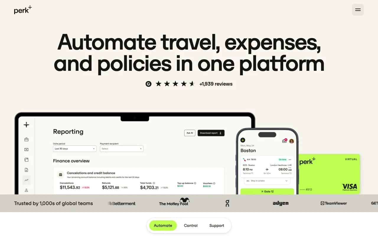 Perk website