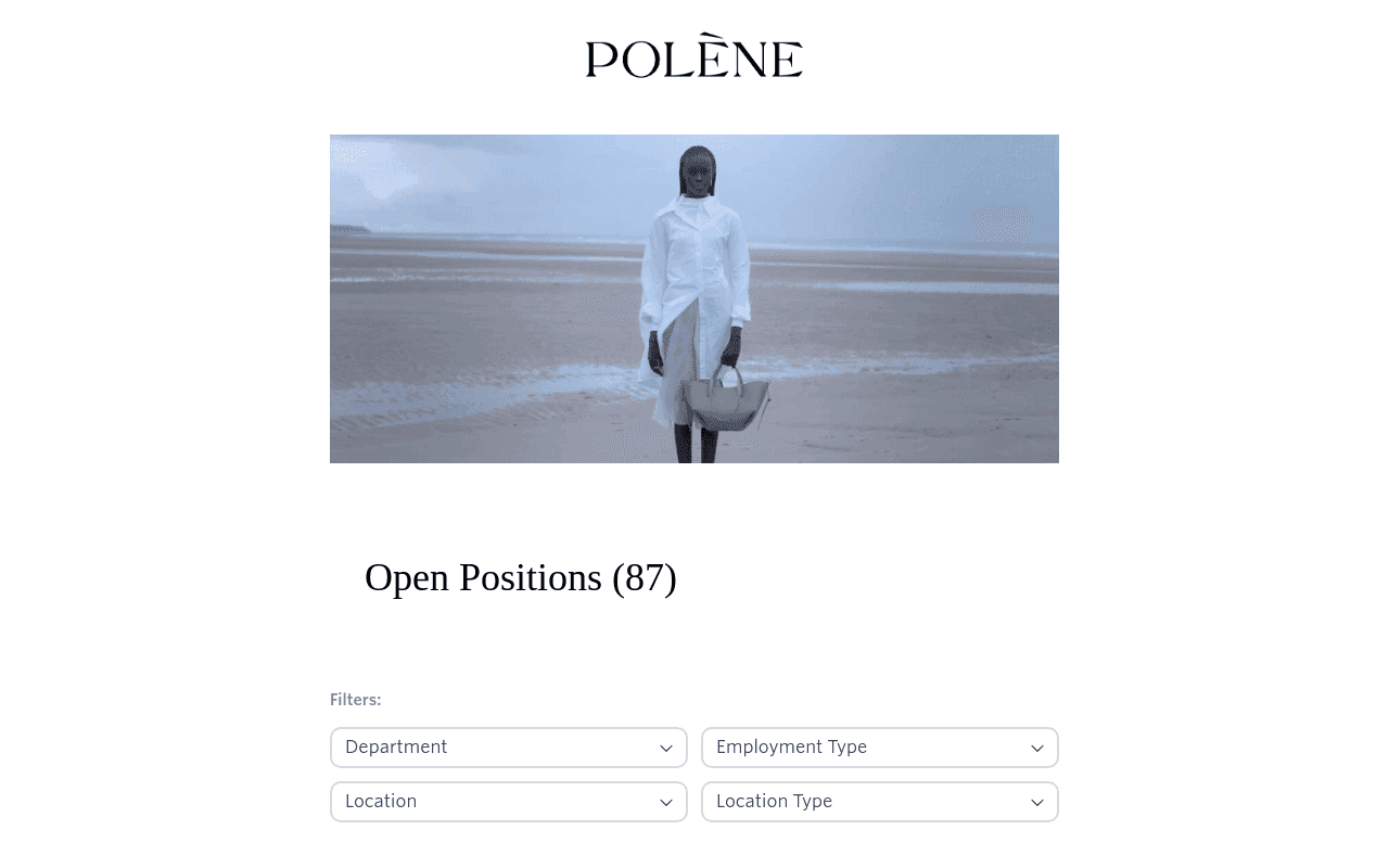 Polène Paris website