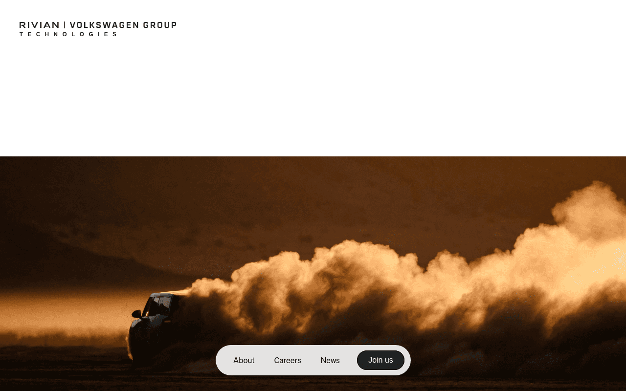 Rivian and Volkswagen Group Technologies website