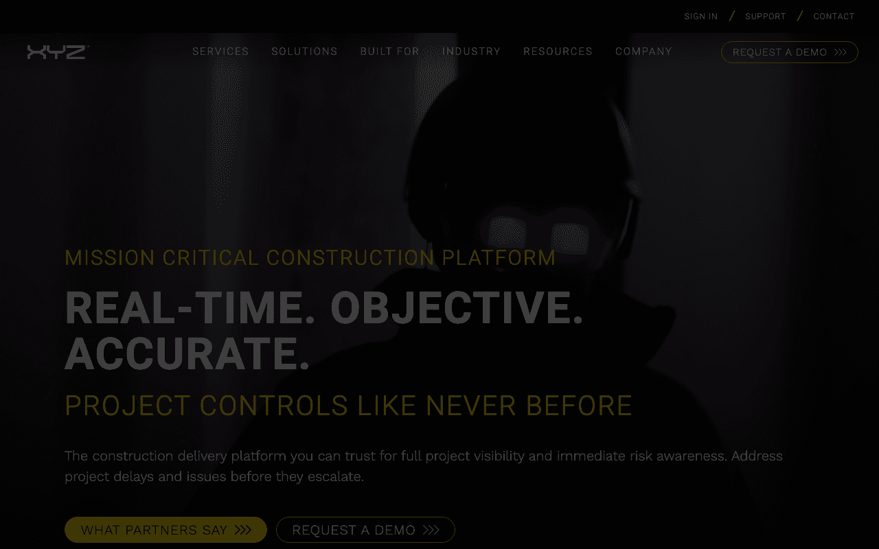 XYZ Reality website