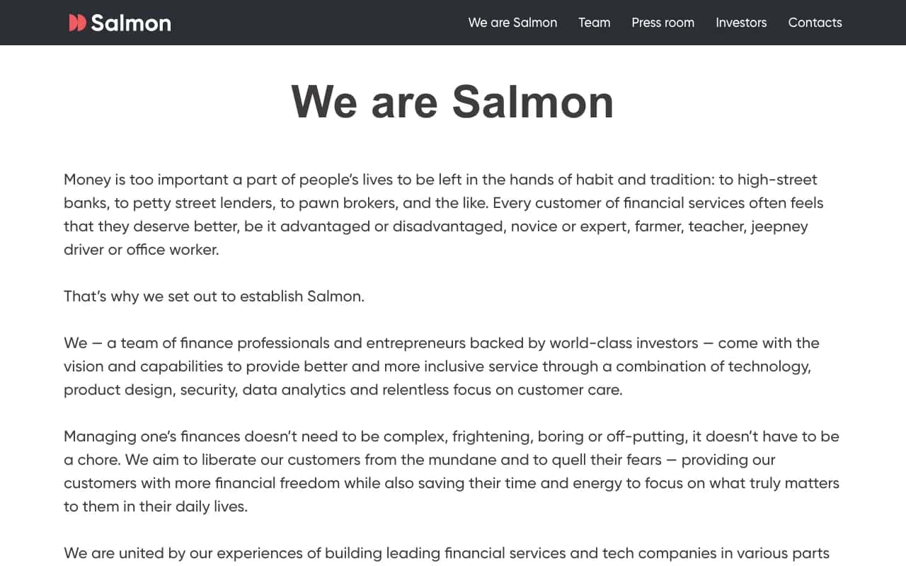 Salmon Group website